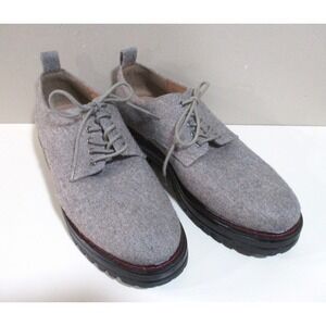 Aerosoles Mens Grey Felted Wool Lug Sole Oxford Platform Lace Up Shoes Size 11